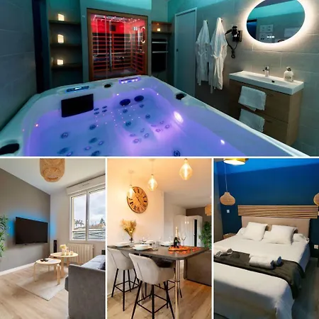 Escapade Relaxante - - Jacuzzi - Sauna - Prives Apartment L'Isle-Adam